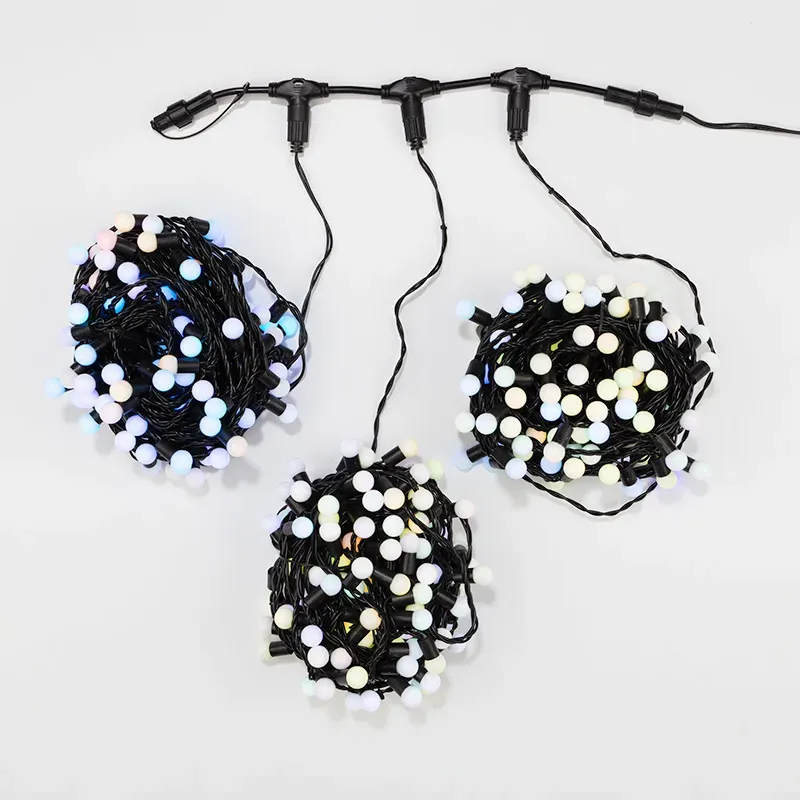 Гирлянда LED ClipLight - Мультишарики 24V, 3 нити по 20 м, свечение с динамикой, диодов RGB Neon-Night 323-619