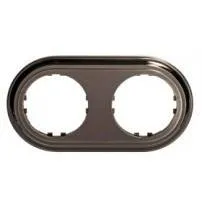 Ecoplast Рамка 2-постовая круглая (черный) Vintage-Classic Экопласт 889208-1