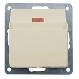Ecoplast Накладка для выключателя гостинничного для включения с помощью карточки (бежевый) LK60 Экопласт 860701
