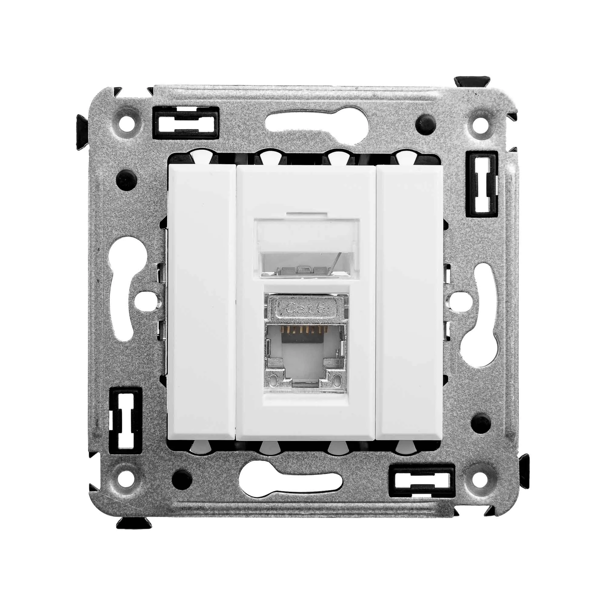 Avanti Компьютерная розетка RJ-45 в стену, кат.6 одинар  ая экранированная, , Белое облако DKC 4400393