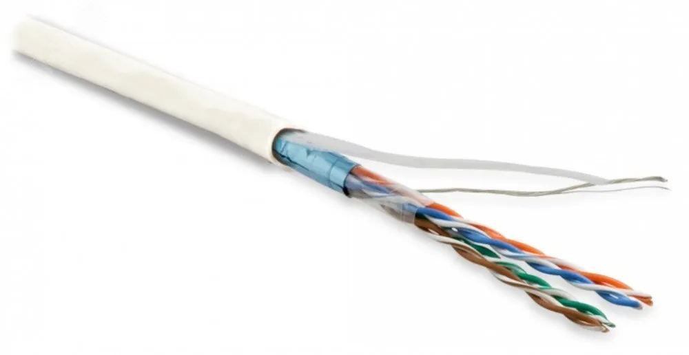 Витая пара F/UTP кат 5e 4 пары AWG26 patch IN LSZH нг(А)-HF белый