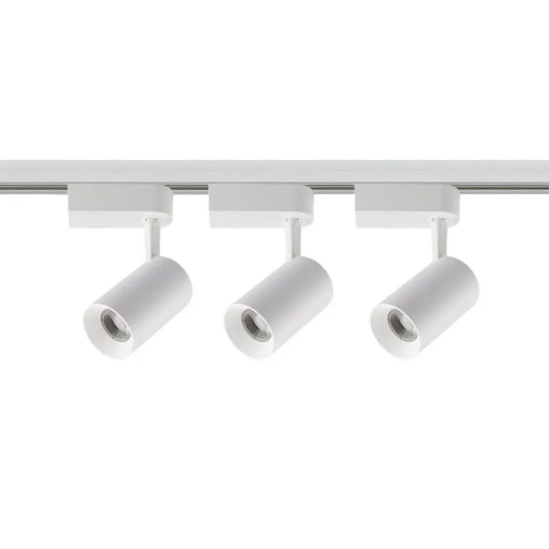 Светильник-прожектор ULB-Q291 8W/4200К/K WHITE SET31 светодиодный трековый, в составе набора из 3 штук на шинопроводе 1 м с коннектором. 1800 Лм. Белый свет (4200К). Корпус белый. ТМ Volpe Uniel UL-00006779