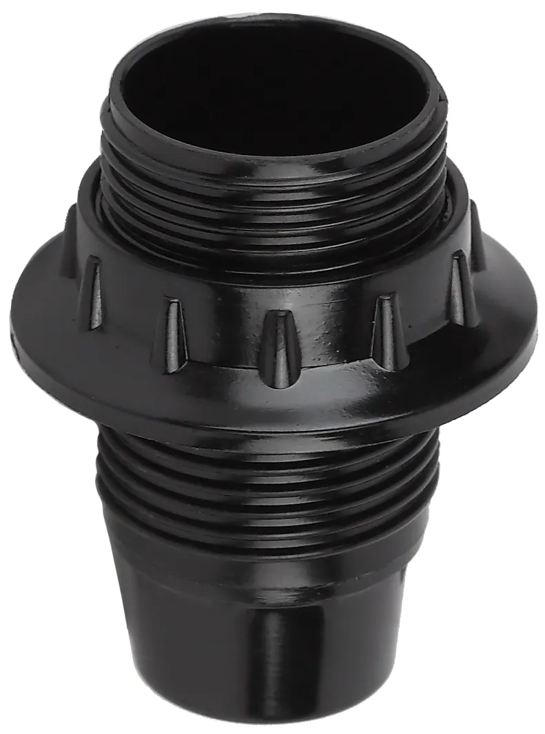 Патрон Е14 с кольцом, бакелит, черный (x50) (50/200/5600) ЭРА Б0044080