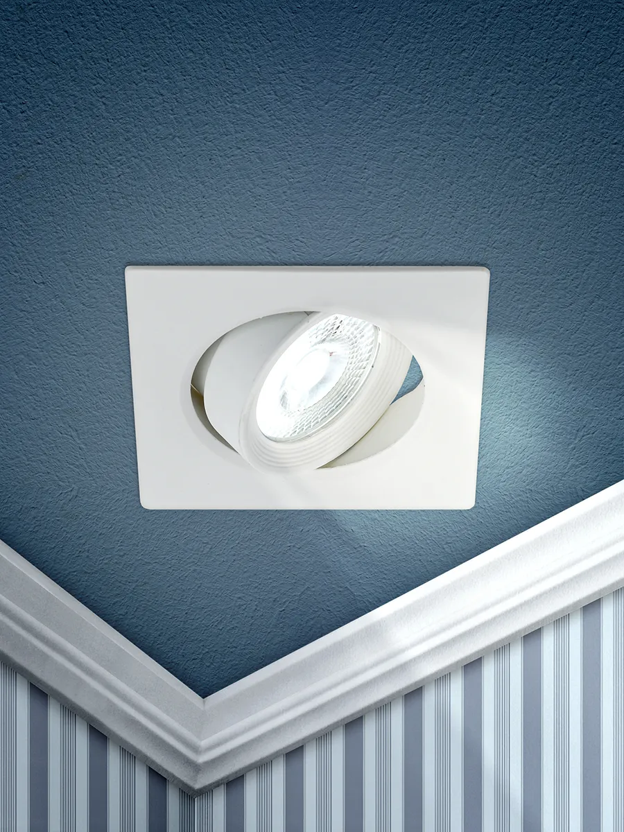 Светильник светодиодный квадратный поворотн. LED SMD 5W 4000K, белый KL LED 21A-5 4K WH ЭРА ЭРА Б0037035