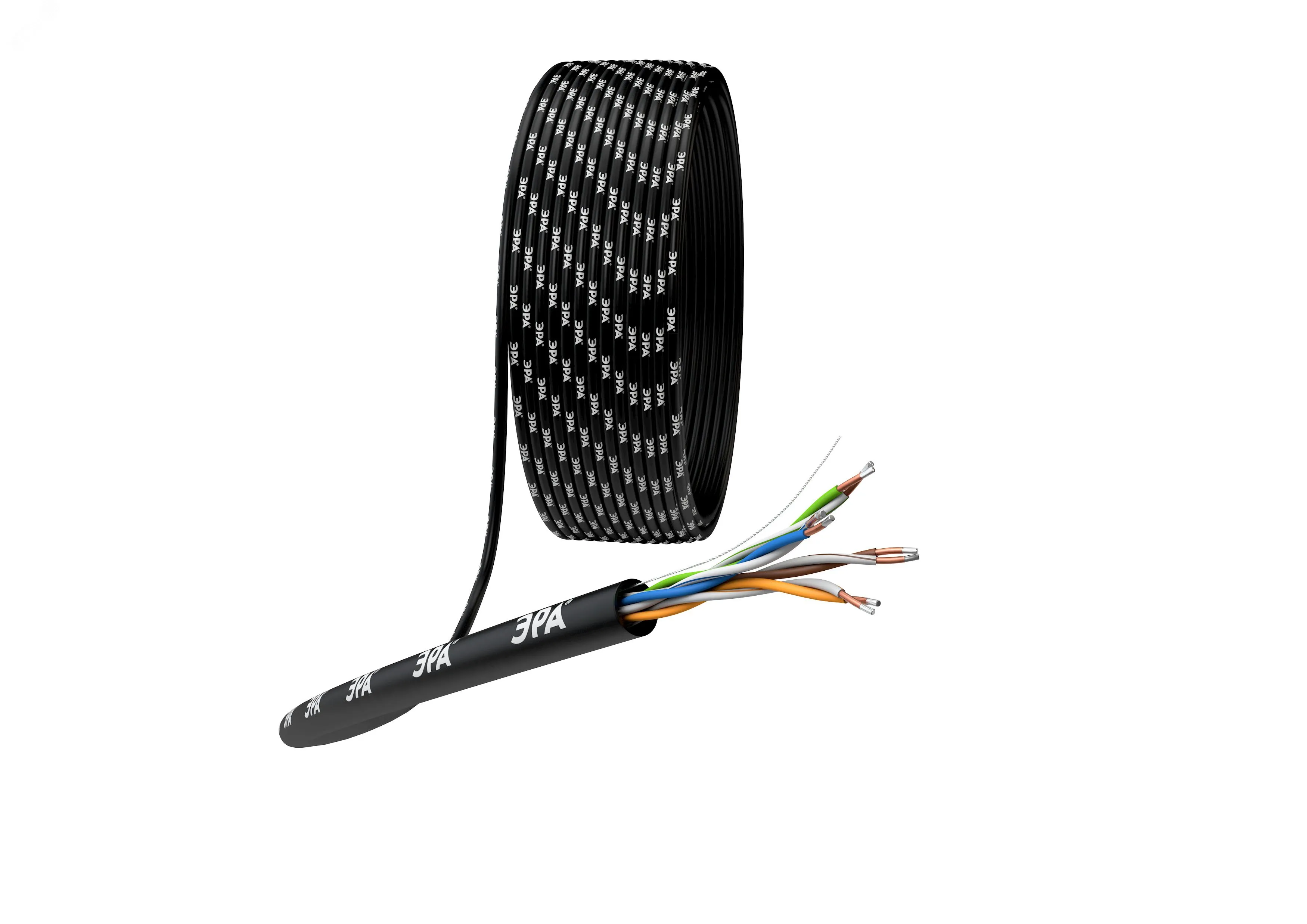 Витая пара U/UTP 4x2x24AWG Cat5e CCA PE OUTDOOR 305м SIMPLE