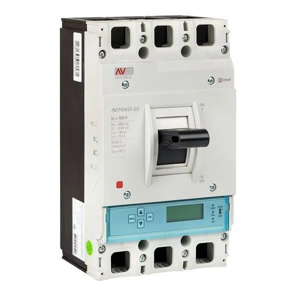 Выключатель автоматический av power-3/3 400а 50ка etu6.0 EKF MCCB-33-400-6.0-AV