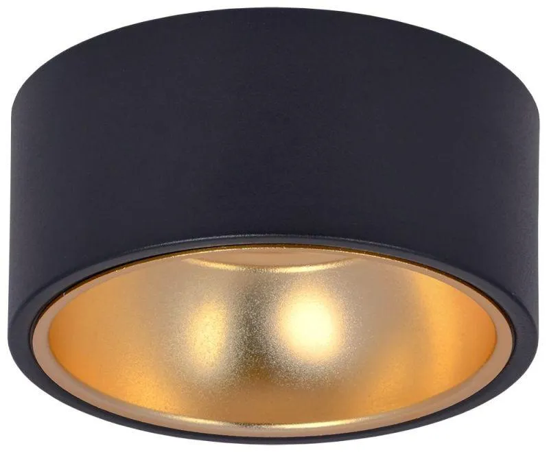 LIGHTING Светильник 4017 накладной потолочный под лампу GX53 черный/золото IEK IEK LT-UPB0-4017-GX53-1-K57