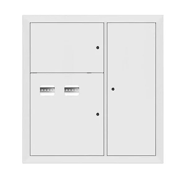 Щит этажный 2 кв. ral9003 (1000х950х160) basic EKF MB28-V-2-R9003