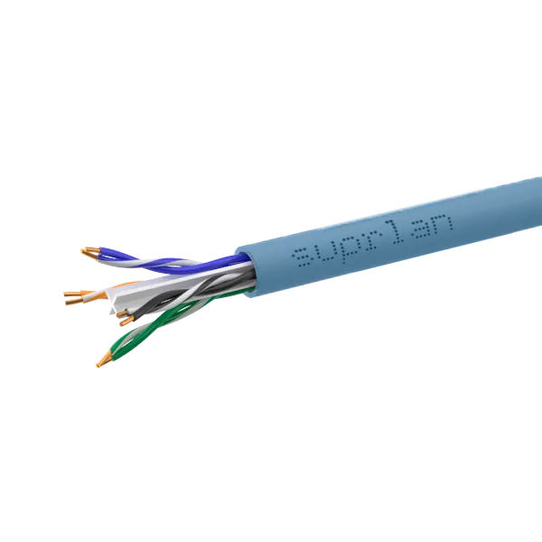 Витая пара SUPRLAN Six U/UTP 6 4x2xAWG23 Cu нг(А)-HF Project In. 305м (RUS Синий)