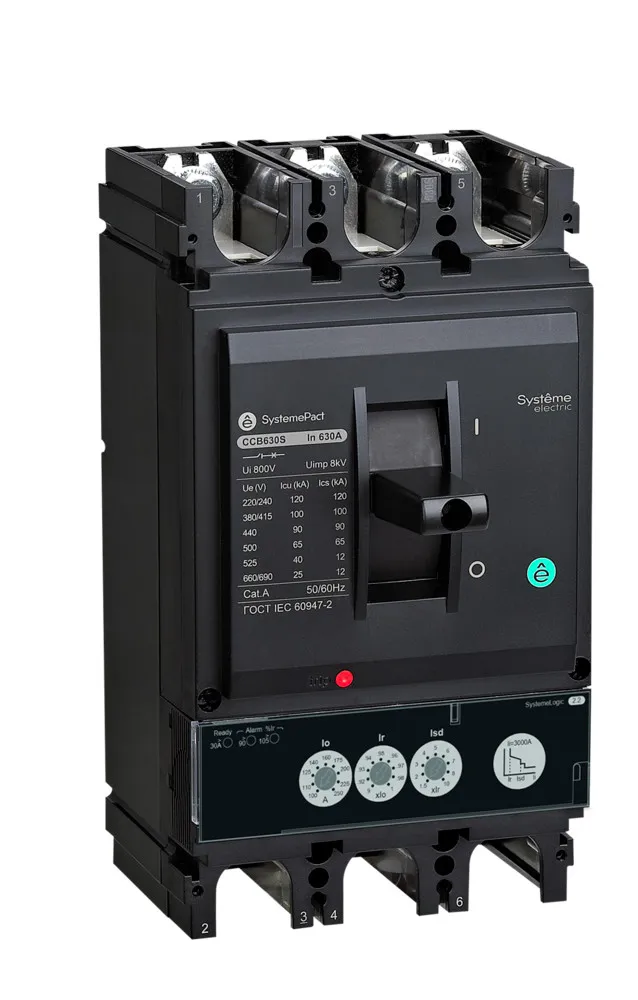 Выключатель автоматический в литом корпусе SYSTEMEPACT CCB400 150KA 3P3D S2.3 400A рычаг SE (Systeme) SPC400L40023L3DF
