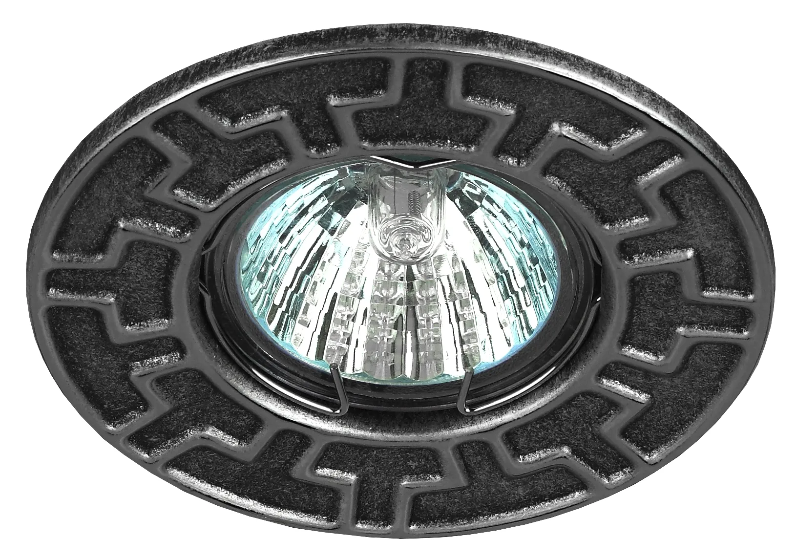 Светильник штампованный MR16,12V/220V, 50W черный/хром ST5 CH/BK ЭРА Б0036485