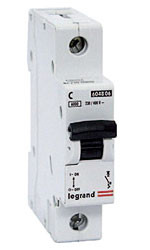 LEGRAND 407261 Автоматический выключатель, серия DX3-E, C10A, 10A, 1-полюсный