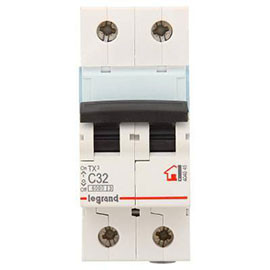 LEGRAND 404045 (604823) Автоматический выключатель, серия TX3, C32A, 32A, 2-полюсный