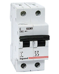 LEGRAND 407275 Автоматический выключатель, серия DX3-E, C10A, 10A, 2-полюсный