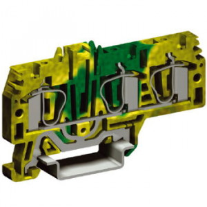 DKC / ДКС ZHT260 HTE.4/1+2, зажим для заземления, 1 ввод/2 вывода,4 кв.мм желто-зеленый