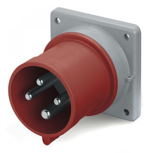 DKC / ДКС DIS2433296 Вилка скрытой установки, винтовой зажим, 32A, 3P+E, IP44, для сечения кабеля 2,5-6,0мм2, 400В, цвет красный