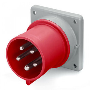 DKC / ДКС DIS2433297 Вилка скрытой установки, винтовой зажим, 32A, 3P+E+N, IP44, для сечения кабеля 2,5-6,0мм2, 400В, цвет красный