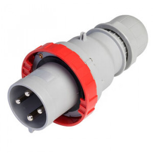 DKC / ДКС DIS2186336 Вилка кабельная прямая, винтовой зажим, 63A, 3P+E, IP67, для сечения кабеля 6,0-16,0мм2, 400В, цвет красный