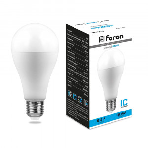 Лампа светодиодная Feron LB-130 Шар E27 30W 6400K 38196