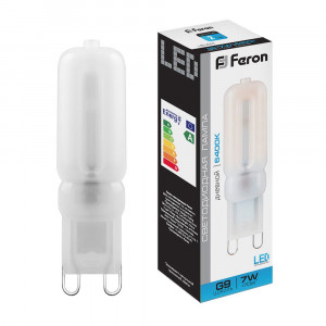 Лампа светодиодная Feron LB-431 G9 7W 6400K 25757