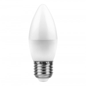 Лампа светодиодная Feron LB-97 Свеча E27 7W 4000K 25759