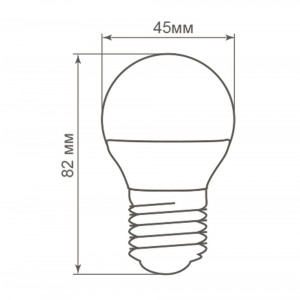 Лампа светодиодная Feron LB-38 Шарик E27 5W 2700K 25404