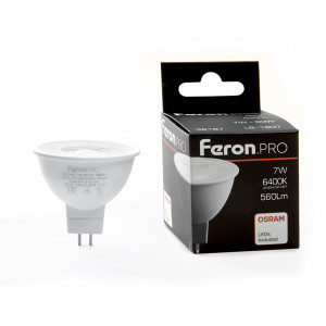 Лампа светодиодная Feron.PRO LB-1607 G5.3 7W 6400K  38187