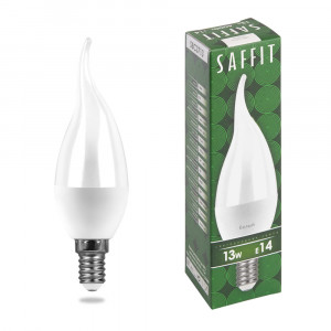 Лампа светодиодная SAFFIT SBC3713 Свеча на ветру E14 13W 4000K 55165