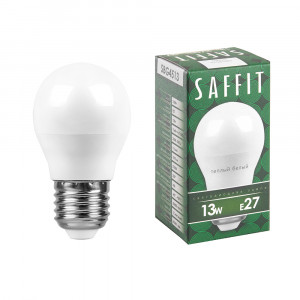 Лампа светодиодная SAFFIT SBG4513 Шарик E27 13W 2700K 55160