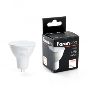 Лампа светодиодная Feron.PRO LB-1610 MR16 G5.3 10W 2700K  38158