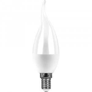 Лампа светодиодная SAFFIT SBC3709 Свеча на ветру E14 9W 6400K 55173