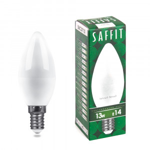 Лампа светодиодная SAFFIT SBC3713 Свеча E14 13W 2700K 55163