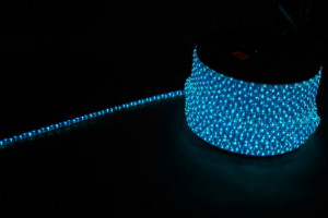 Дюралайт светодиодный Feron LED-F3W 3-х жильный , синий-белый 2,88Вт/м 72LED/м 50м 220V артикул 26211
