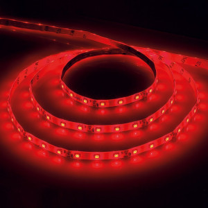 Cветодиодная LED лента Feron LS603, 60SMD(2835)/м 4.8Вт/м 5м IP20 12V красный Артикул 27672