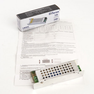 Трансформатор электронный для светодиодной ленты 24W 12V (драйвер), LB009 Артикул 48006