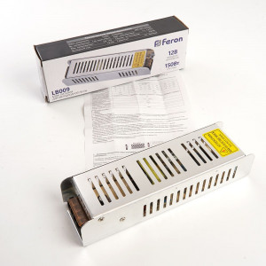 Трансформатор электронный для светодиодной ленты 150W 12V (драйвер), LB009 Артикул 21496