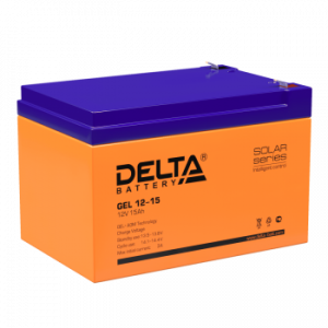 Аккумуляторная батарея для ИБП гелевый Delta GEL 12-15 12В 15 Ач