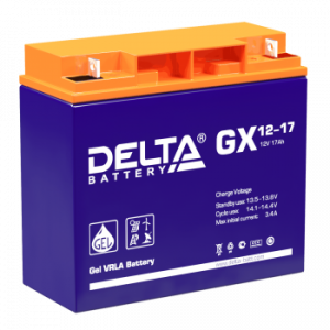 Аккумуляторная батарея для ИБП гелевый Delta GX 12-17 12В 17 Ач