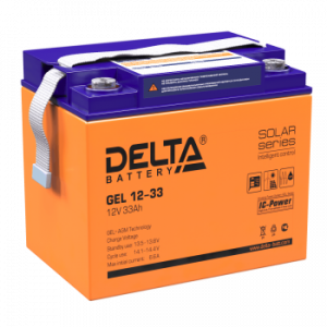 Аккумуляторная батарея для ИБП гелевый Delta GEL 12-33 12В 33 Ач