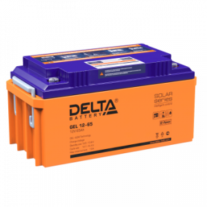 Аккумуляторная батарея для ИБП гелевый Delta GEL 12-65 12В 65 Ач