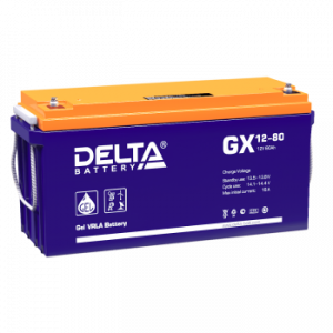 Аккумуляторная батарея для ИБП гелевый Delta GX 12-80 12В 80 Ач
