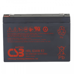 Аккумуляторная батарея общего применения CSB HRL634W CSB 6В 8.5 Ач