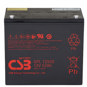 Аккумуляторная батарея общего применения CSB GPL12520 CSB 12В 52 Ач