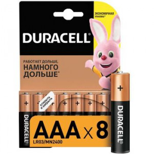 Батарейки AAA/LR03 Duracell C0033441 блист.8шт