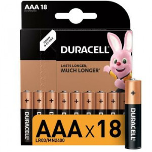 Батарейки AAA/LR03 Duracell Б0014449 блист.18шт