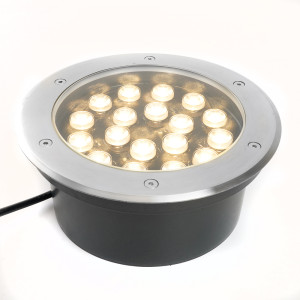 Светодиодный светильник тротуарный (грунтовый) Feron SP2804, 20W, AC12V, низковольтный, 3000K, металлик, IP67 48348