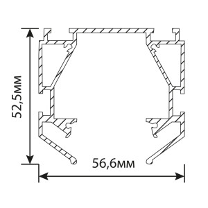 Профиль Feron S26, (2м) Артикул 48286