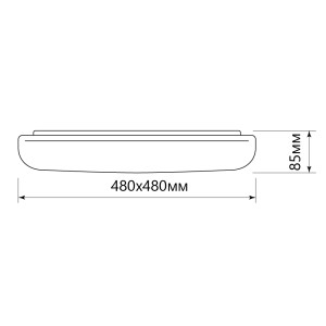 Светодиодный управляемый светильник накладной Feron AL5540 ROSE тарелка 90W 3000К-6500K квадратный 41142