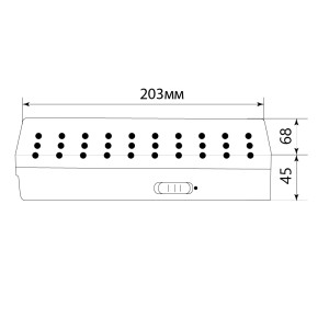 Светильник аккумуляторный, 30 LED DC, белый, EL15 артикул 12896