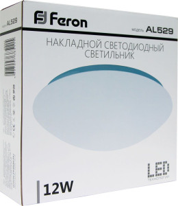 Светодиодный светильник накладной Feron AL529 тарелка 12W 4000K белый 28712